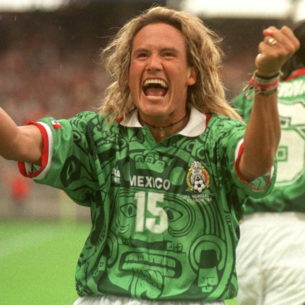 Camisa México 1998 Retrô Local - Verde