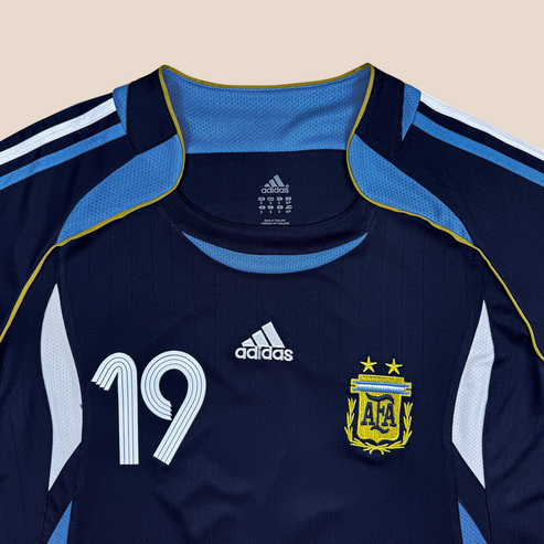 Camisa Argentina Visitante 2006 - Azul Marinho