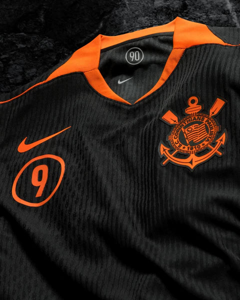 Camisa Corinthians Jogador Terceira Total 90 25/26 Masculina - Preto