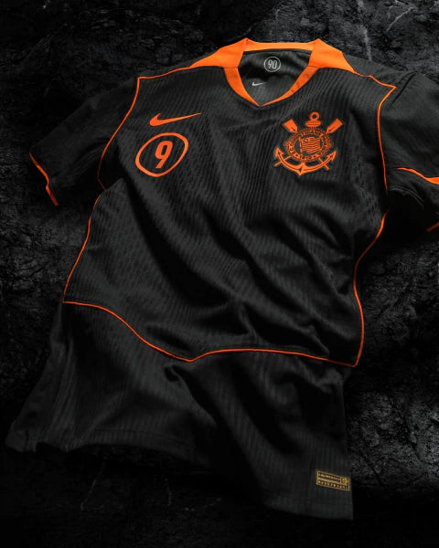 Camisa Corinthians Jogador Terceira Total 90 25/26 Masculina - Preto